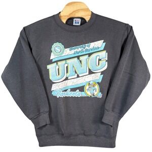 Vintage America's Finest UNC Tarheels Sweatshirt Mens Large Black 90s USA Made